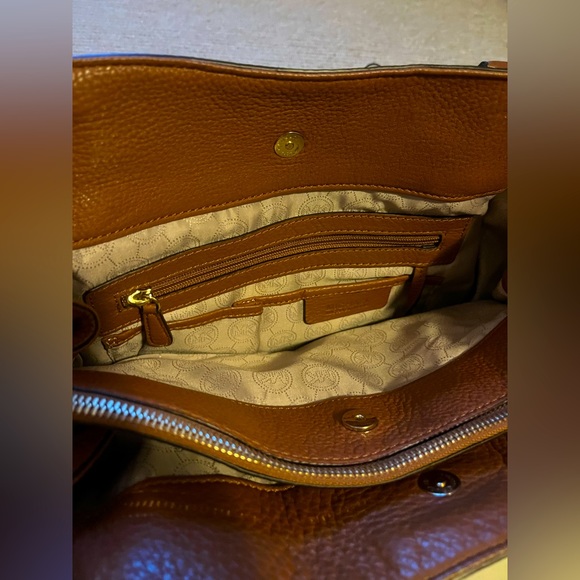 Very lightly carried Michael Kors satchel in Cognac! Comes with dust bag. - Picture 3 of 7